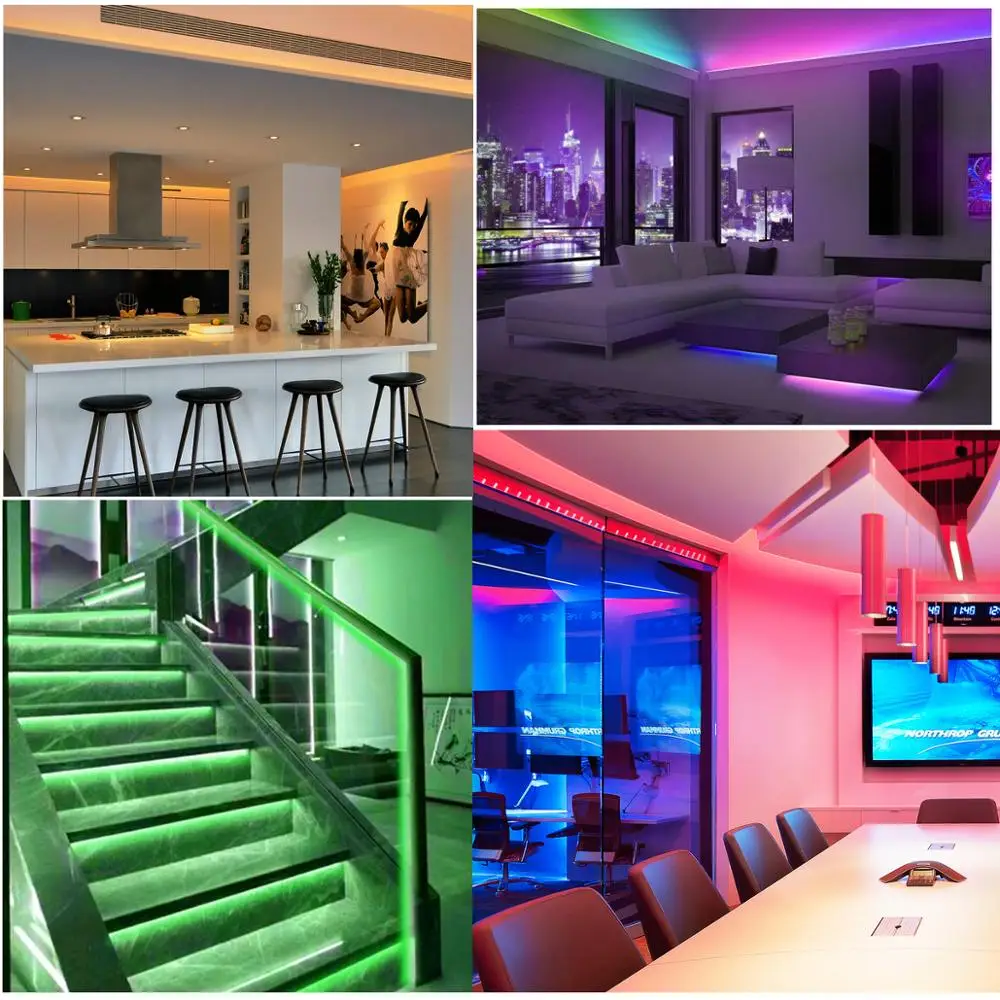 Светодиодная RGB лента для ТВ USB светодиодсветильник с Bluetooth 5050SMD гибкая 1 м 2 3 5 в