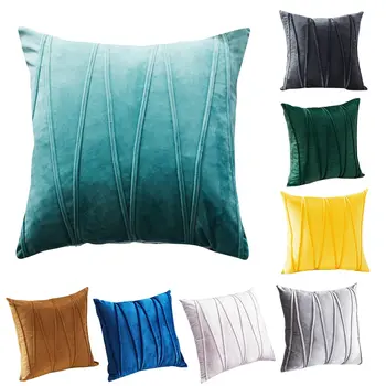

New Manual striping Velvet Cushion Cover Pillow Cover Pillow case Home Decorative Sofa Throw Pillow Velvet Throw Cushion Case