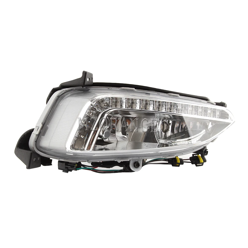 Для hyundai Santa Fe IX45 2013 головной светильник светодиодный DRL головной светильник s противотуманный светильник дневные ходовые огни противотуманный светильник s