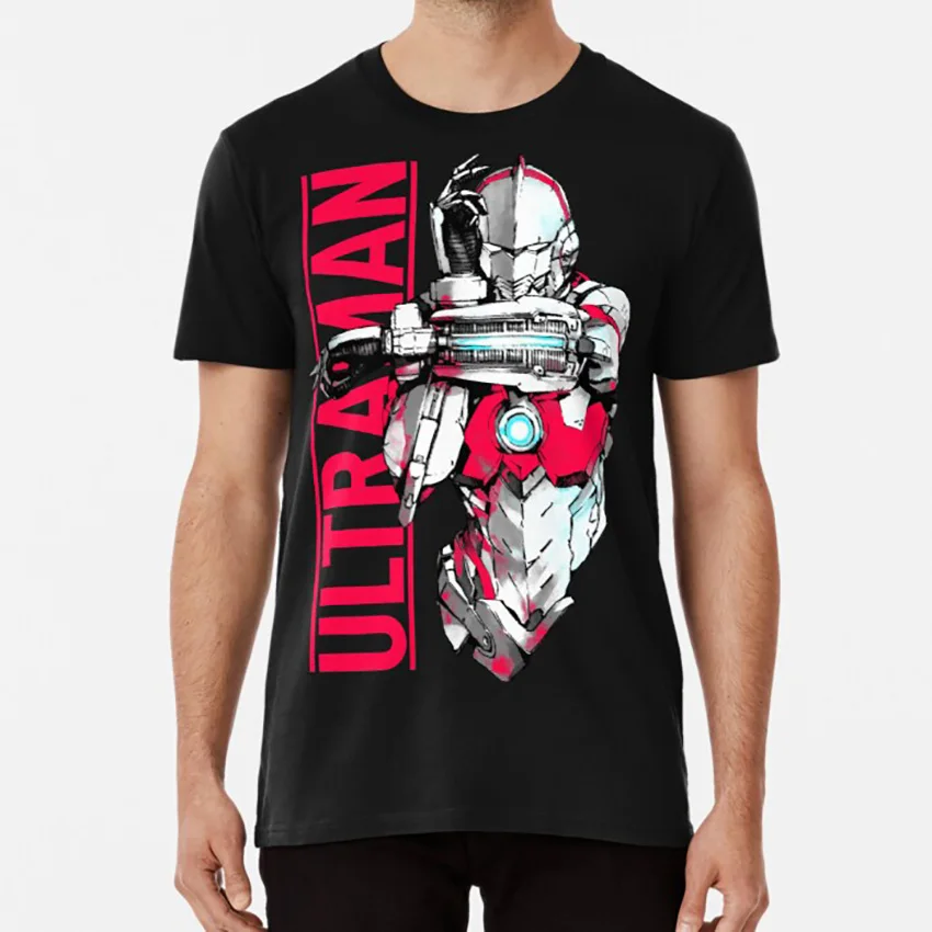 Ultraman T Shirt Anime ウルトラマン Trailer Official Tokyo Ign Film Action Sci Fi | Мужская одежда