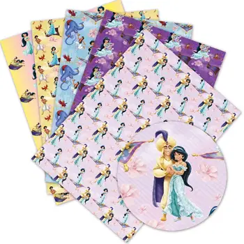 

Diy accessories 30*136cm Christmas Santa Claus Printed Faux Synthetic Leather Sheets for Bow,DIY handmade Materials L406