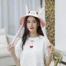 Новинка года, Милая зимняя шапка с заячьими ушками для девочек, фланелевая шапка с подушками, игрушка с заячьими ушками, шапка с заячьими ушками для девочек