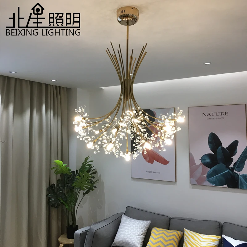 

European Simple E27 Bulb Crystal Pendant Lights Led Lamps Black/silver Brushed Pendant Lamps Living Lighting Lustre Pendant Lamp