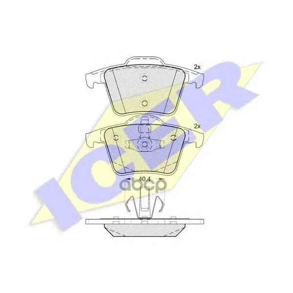 181612_колодки Дисковые Задние! Volvo Xc90 2.5it/3.0i T6/2.4 D5 02 Icer 181612 Icer арт. 181612