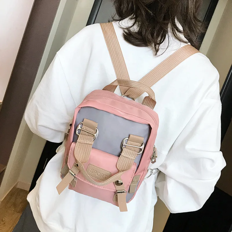 

Multi-Purpose Feature Oblique Shoulder Bag/ Hand Bag Shoulder Matching Color Backpack