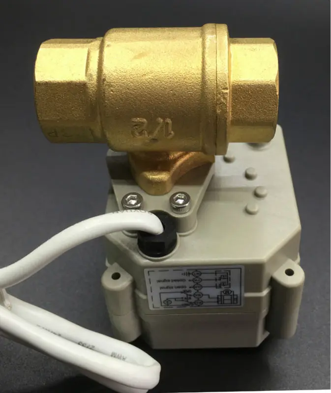 TFM15-B2-C Singal 0-5V 0-10V или 4-20mA латунь 1/2 ''пропорциональный клапан DC9-24V 2 Way DN15 для воды модуляции Управление