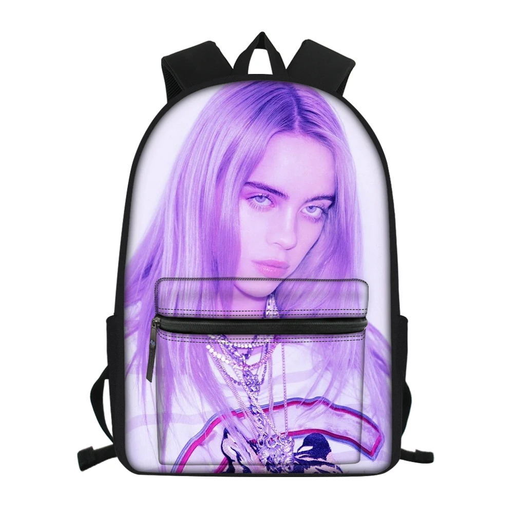 Классный раппер Billie Eilish, школьная сумка с принтом для подростков, для мальчиков и девочек, дорожный рюкзак для ноутбука, для мужчин и женщин, холщовая ранец, рюкзак, рюкзак - Цвет: CDGX2023Z58