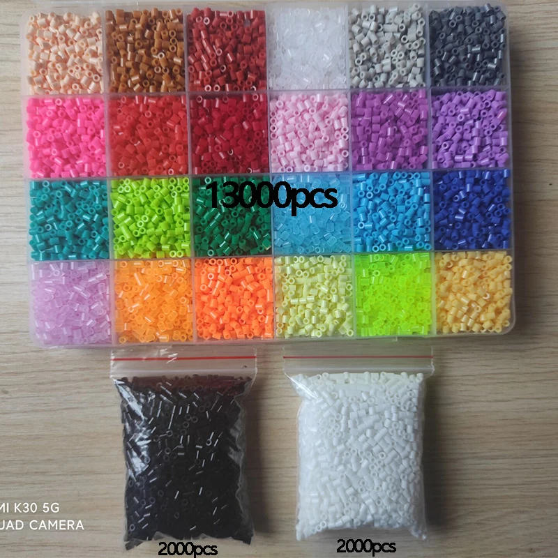 Creative Perler Beads 24/72 Colors Perler Toy Kit 2.6mm Hama Beads 3D Puzzle DIY Toy Kids Creative Handmade Craft Toy Gift 2