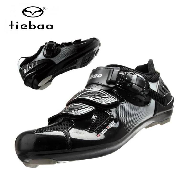TIEBAO, обувь для велоспорта, Шоссейная, sapatilha, ciclismo, велосипедная, мужская, велосипедная, самоблокирующаяся, ПУ кожа, для верховой езды, Уличная обувь, мужская обувь суперзвезды