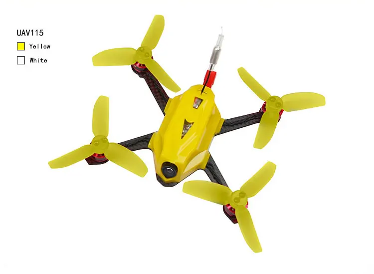 RCMOY UAV115 микро бесщеточный FPV Квадрокоптер рамка Комплект Дрон F3 управление полетом 800TVL VTX 10A ESC 2 шт оболочка