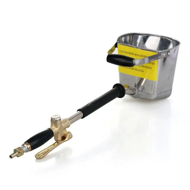 

Stainless Steel Spray Gun for Painting Walls Cement Mortar Sprayer Spray Gun Hopper Render Sprayer Hopper Bucket Gypsum