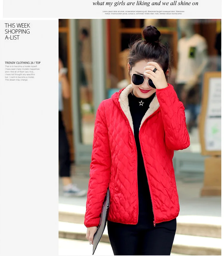 Autumn And Winter New Style Korean-style Short Slim Fit Cotton-padded Clothes Women's Berber Fleece Cotton Coat Students Ho