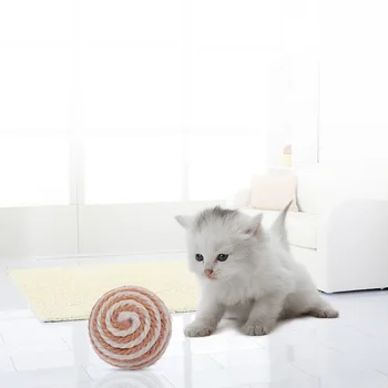 

New Cat Toy 5CM Sisal Ball Cat Scratch Chewing Toy Interactive Toy for Cat Pet Accessories Random Color