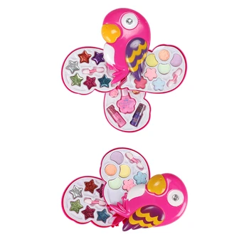 

Children's Cosmetics Princess Makeup Box Non-toxic Cosmetics Parrot Shaped Princess Makeup Box Girl Play House Toys