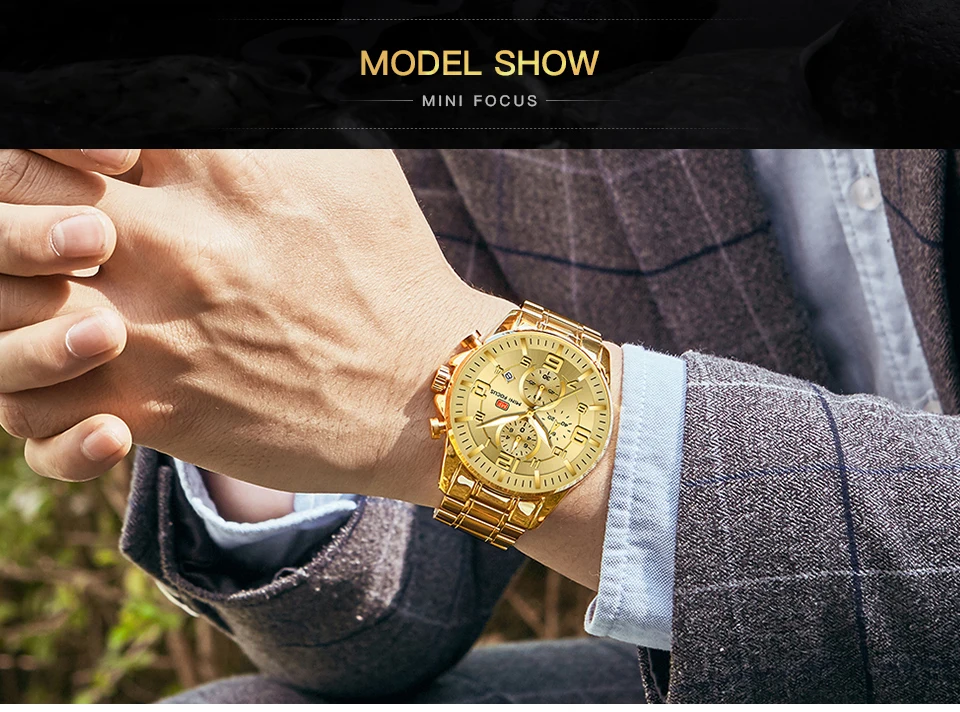 MINIFOCUS наручные часы Мужские лучший бренд роскошные известные мужские часы кварцевые часы наручные часы кварцевые часы Relogio Masculino MF0278G. 03