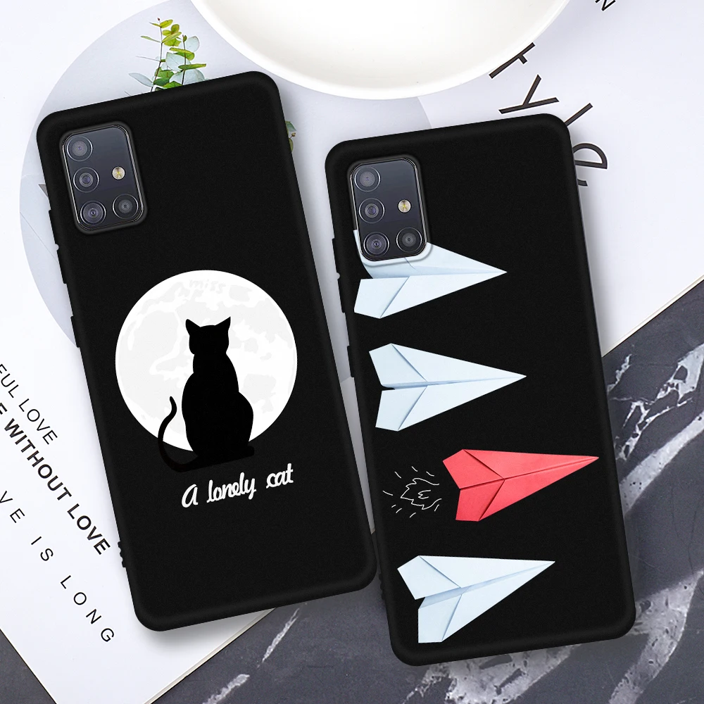 Силиконовый чехол для телефона samsung Galaxy A70 A40 A9S A8S Матовый ТПУ Модный узор