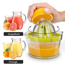 Mini Manual Orange Lemon Fruit Juicer Maker Machine Squeezer Home Kitchen Gadget Press Squeezer Fruit Juicer with Bowl Juicer