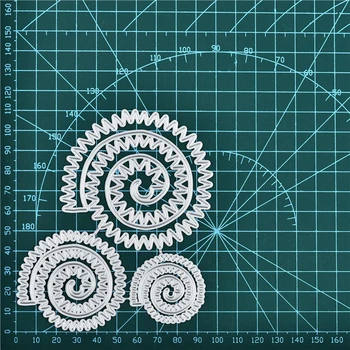 

YaMinSanNiO Alinacraft Metal Cutting Dies Flower Spiral Made Stencil for DIY Scrapbooking Paper Album Card Making Embossing Die