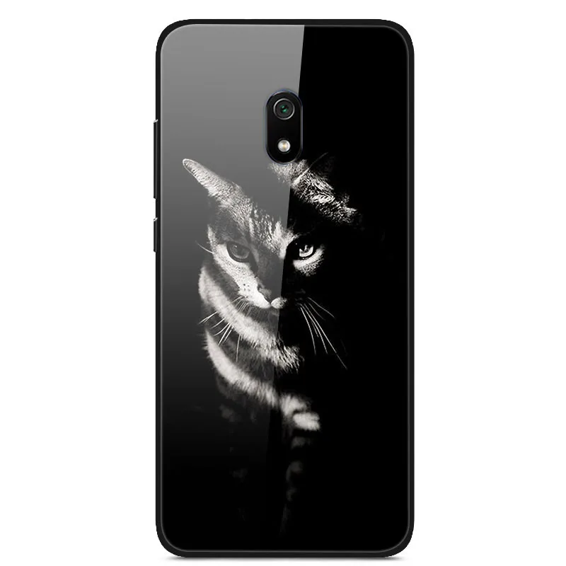 35 Для Xiaomi Redmi 8A чехол силиконовый бампер стекло твердая задняя крышка для Xiomi Redmi 8A чехол для телефона s защитные оболочки Fundas Redmi8A - Цвет: 35