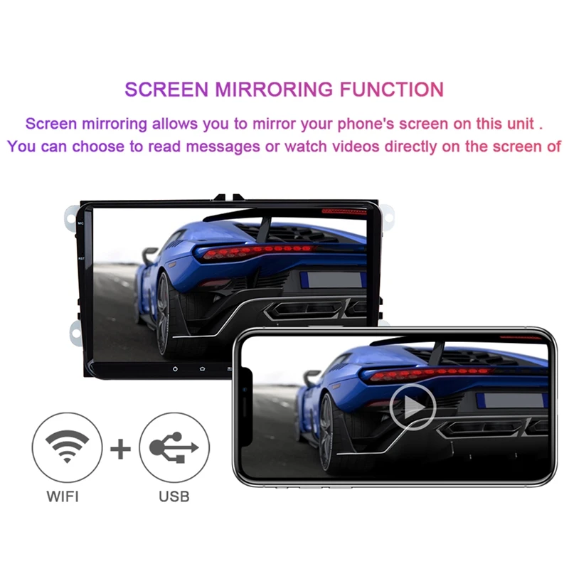 2 Din Android 9 Автомобильный мультимедийный gps навигатор для Amarok Passat B6 Golf 56 Skoda Octavia 2 Superb 2 Seat Leon радио