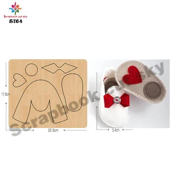 

Baby shoes cutting die scrapbook cut sky Handmade, factory direct S764