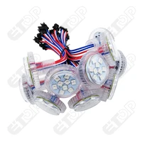 NEW Design Addressable 35mm Led Pixel Light;9Leds 5050;DC12V;2.16W;IP65;UCS2903 IC;Clear Flat Cover 1