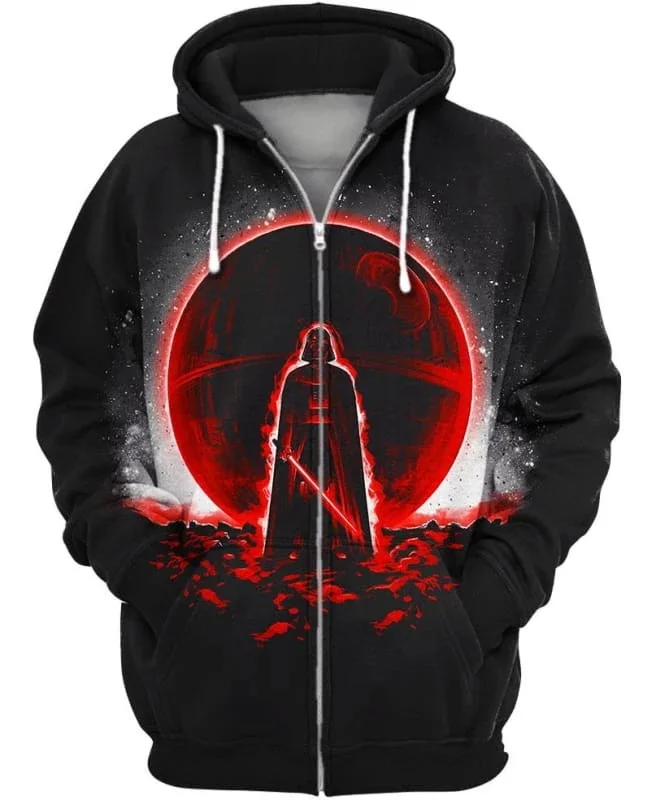 zip hoodies PLstar Космос Звездные войны Темная сторона Луны 3d толстовки/Толстовка Зима Осень Длинные selvee Harajuku уличная одежда - Цвет: zip hoodies