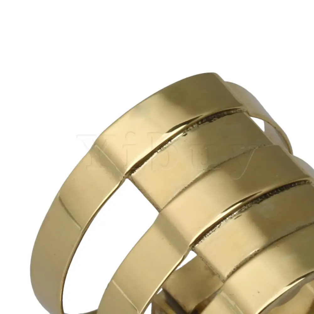 Yibuy 1x Sax Ligature Золотая латунь E-flat Alto Лигатура для саксофона для альт-саксофона