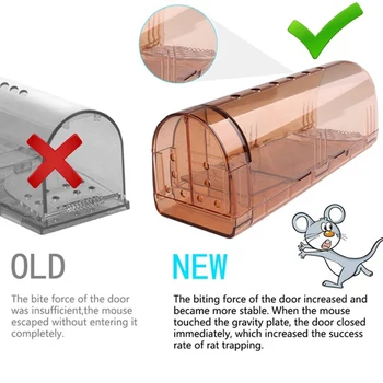 

Rat Trap Mice Catcher Mousetrap Accessories Trap-Easy Tools Rodent Prop Mouse Pest 2pcs ABS Home Catching Convenient Effective