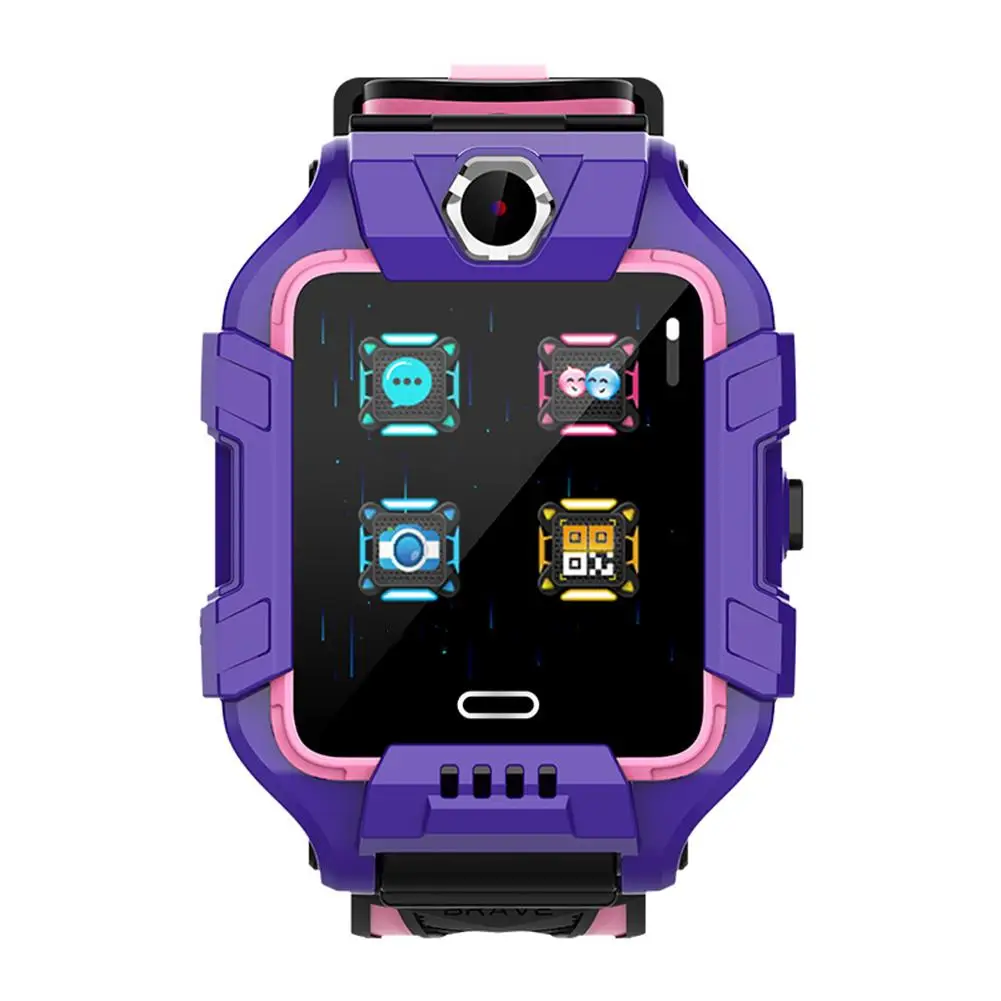 Purple Y99 4G Детские Смарт-часы телефон gps Детские Смарт-часы Смарт-язык Водонепроницаемый Wi-Fi анти-потеря SIM трекер местоположения HD видео вызов - Цвет: Purple