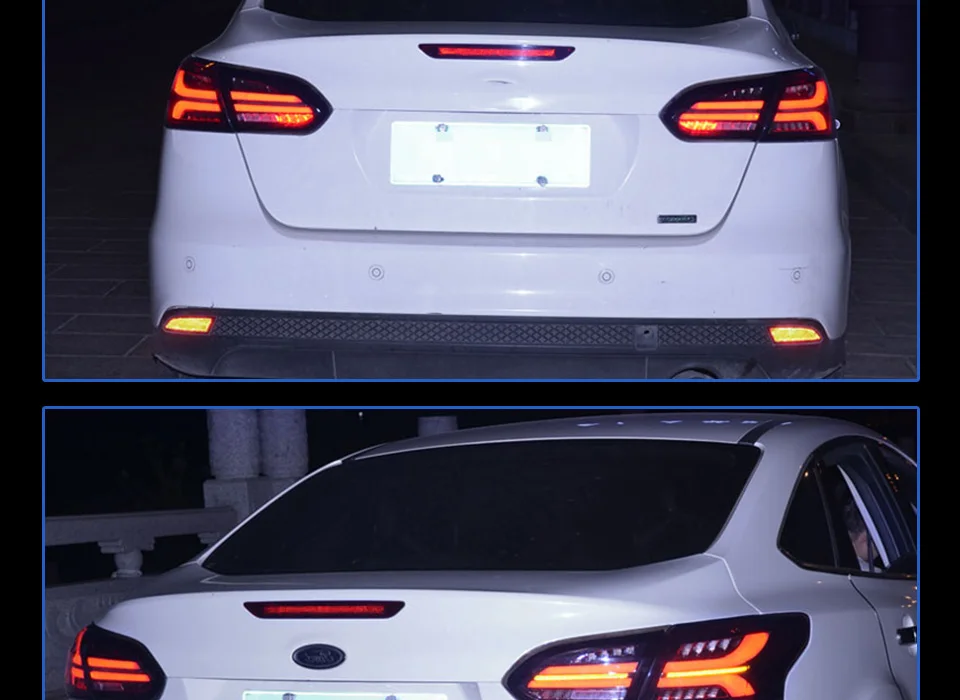 Задний фонарь для автомобиля Ford Focus- Focus Sedan светодиодный задний фонарь Противотуманные фары Дневные ходовые огни DRL тюнинг автомобильные аксессуары