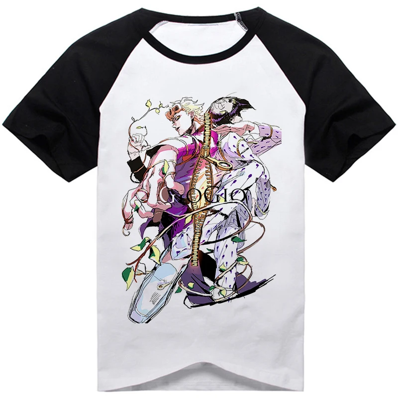 Аниме Необычные Приключения JoJo's Higashikata Josuke jorno Giovanna Бруно букциарати, модная футболка с принтом, Повседневная футболка с коротким рукавом - Цвет: 29