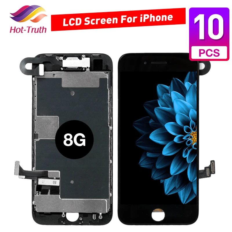 10 шт. ЖК экран класса AAA 4 7 дюйма для iPhone 8 8G полный комплект в сборе полная замена