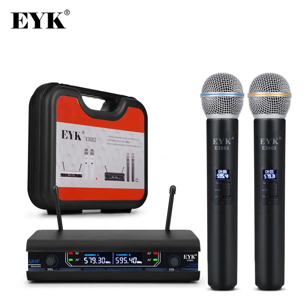 EYK E3002 UHF фиксированной частоты караоке Беспроводной микрофон профессиональный