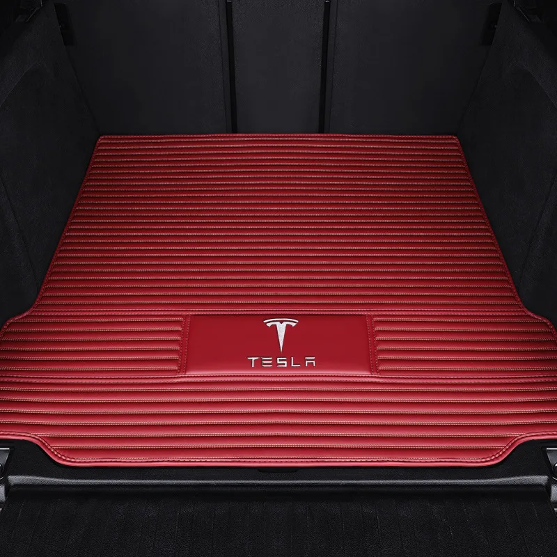 Только в 14-18-Tesla модель S коврик багажника полностью окруженный коврик багажника модифицированное украшение