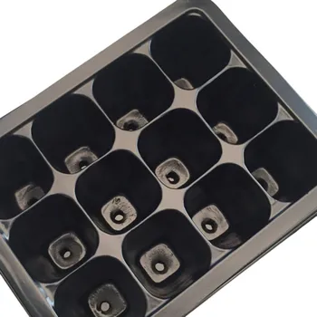 

12-grid Nursery Tray Seedling Starter Tray, Plant Starter Tool Kit, Mini Grower With Dome And Greenhouse Growth Tray