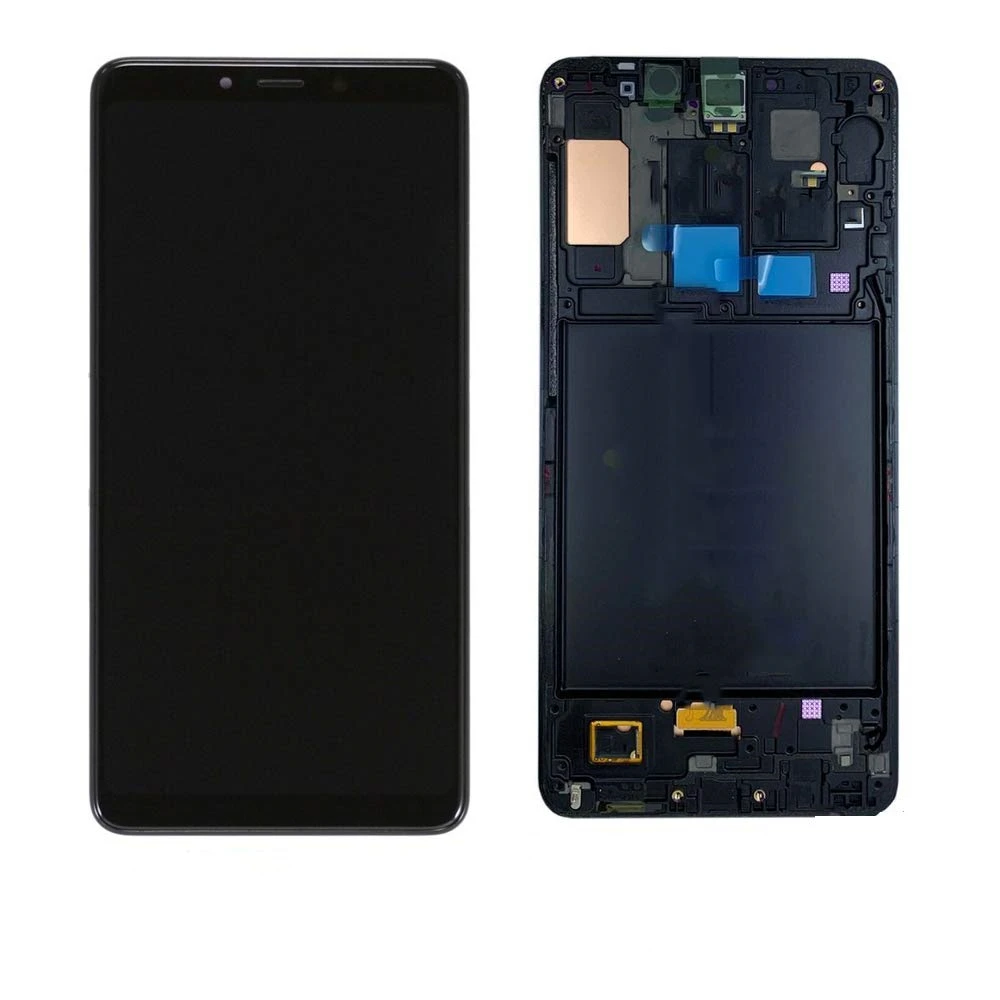 Супер Amoled lcd 6," экран для samsung A9 A920 ЖК-дисплей в сборе сенсорный экран дигитайзер для Galaxy A920 A9 с рамкой
