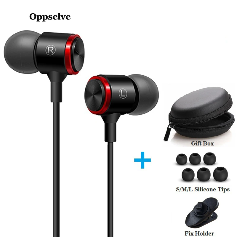 In-Ear-Headphones Stereo-Bass-Headset Samsung Wired for Xiaomi Metal Hifi Mic
