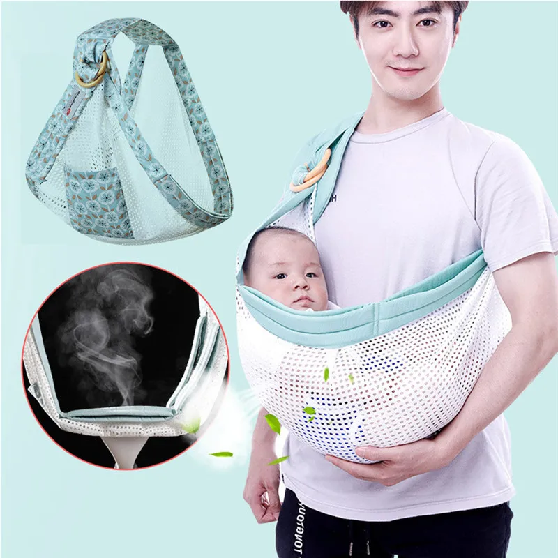 Multi-functional Grid Breathable Baby Carrier breathable mesh strap Infant Nursing Cover Carrier Mesh Breastfeeding Carriers