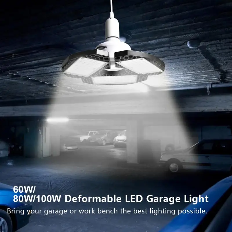 Lighting Industrial Workshop Led Garage Lights Deformable Led