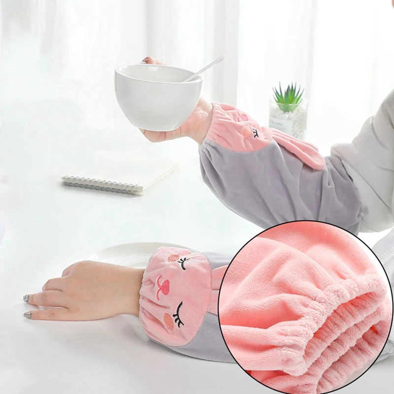 Простой пылезащитный рукав на рукаве милый рукав для использования Хо держать использовать противообрастающие для домашней уборки кухня нарукавник Длинные рукава