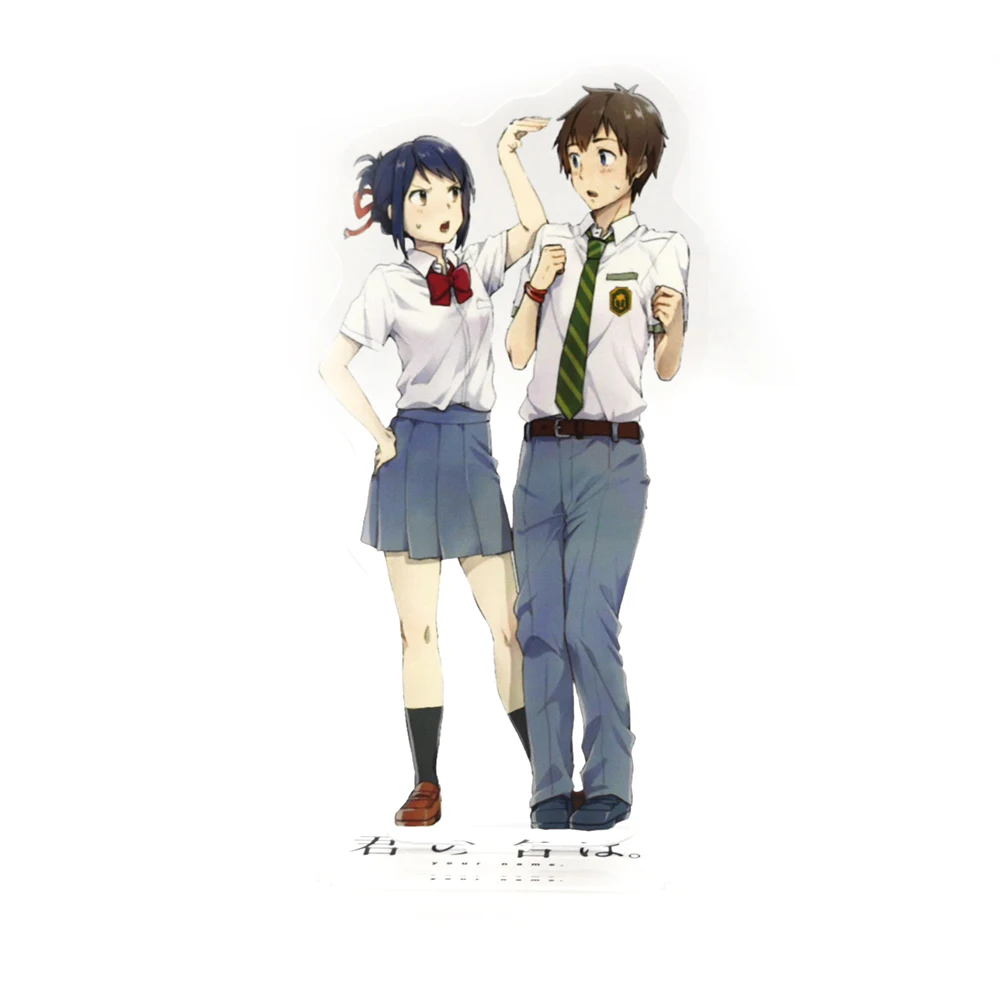 Kimi no Na wa Your Name Miyamizu Mitsuha Tachibana Taki GM acrylic stand figure model plate holder cake topper anime