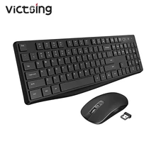 VicTsing PC230 Набор беспроводной клавиатуры и мыши 104 Keycaps клавиатура USB Бесшумная мышь набор для ПК компьютер ноутбук Настольный компьютер