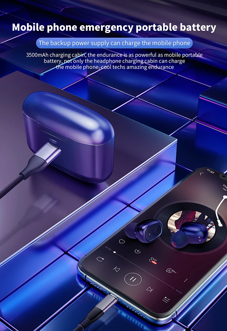 Tws Наушники Беспроводные Bluetooth 5,0 наушники мини наушники беспроводные наушники с микрофоном спортивная Гарнитура для смартфона