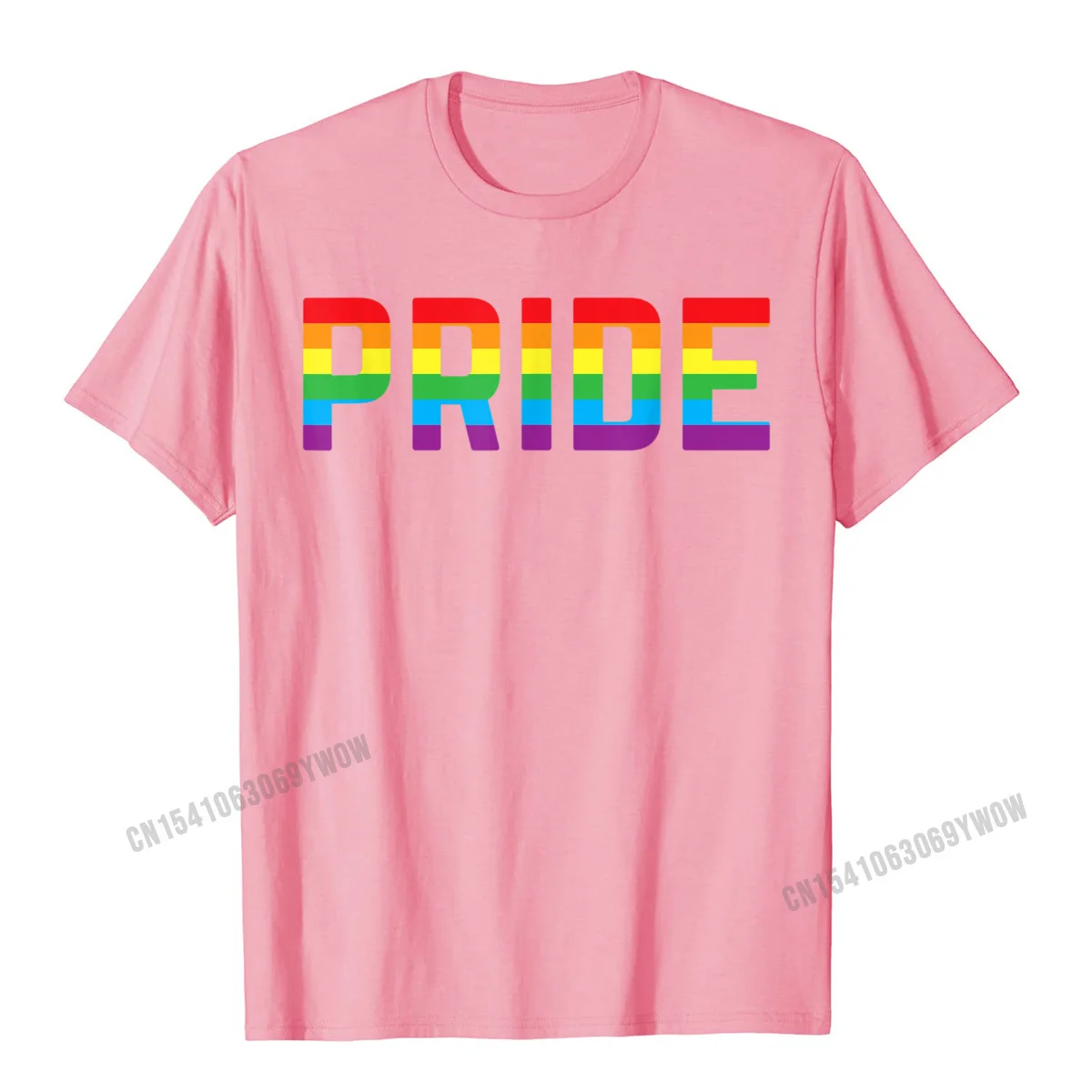 100% Cotton Mens Short Sleeve Customized Top T-shirts Geek T Shirt Slim Fit Funny Crew Neck Tee Shirt Wholesale Gay Pride - LGBT Awareness Month 2019 T-Shirt__397 pink