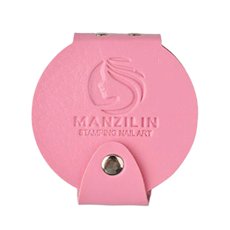 Manzilin 12 слотов Pu пластины для штамповки ногтей чехол сумка папка для ногтей штамп Шаблон Держатель трафареты сумки альбом сумка для хранения-розовый