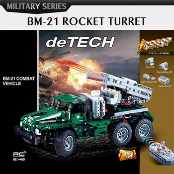 

Hipac 1369 PCs Building Blocks RC Rocket Turret Educational Toys for Children Gifts for Boys Building Blocks Technic Figure