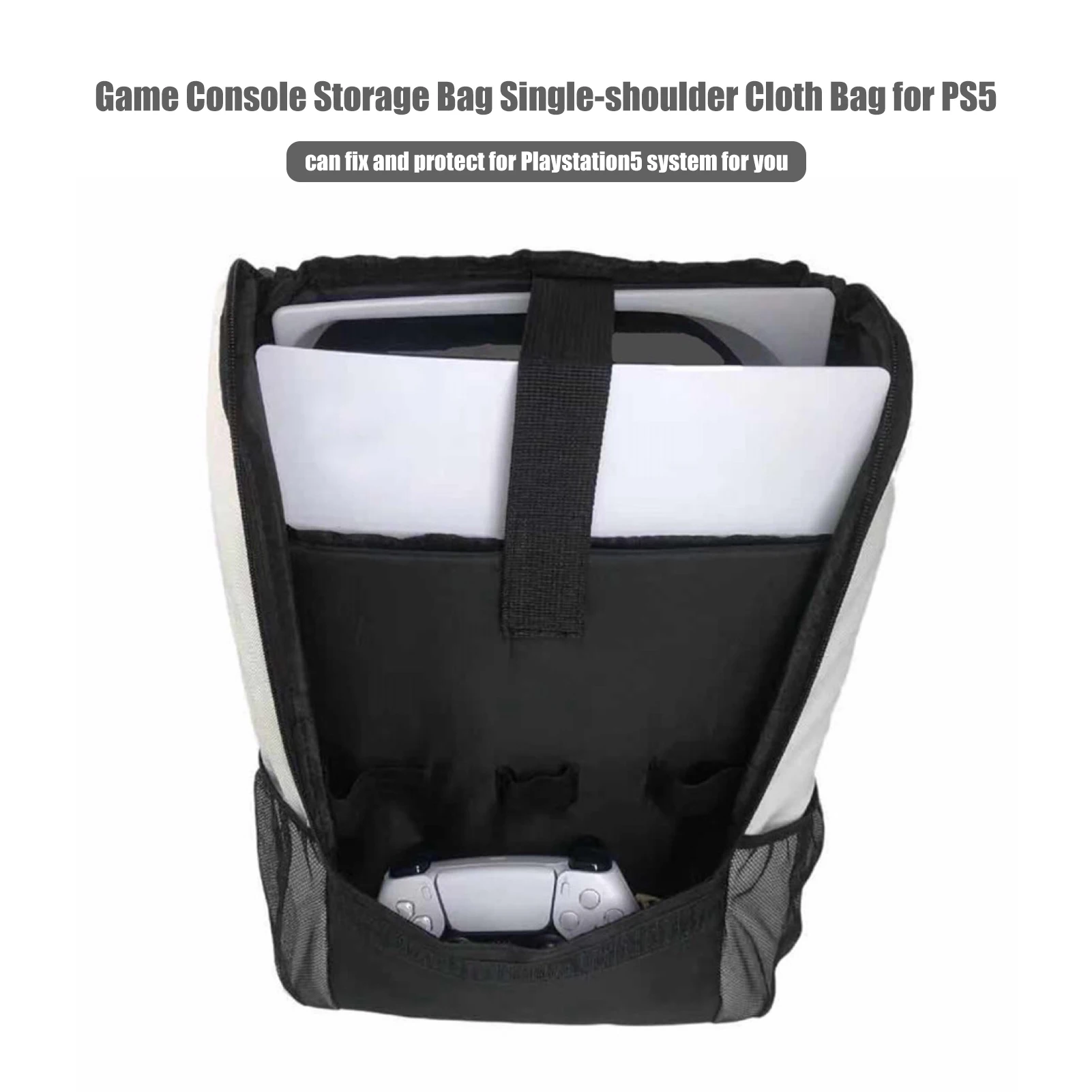 Console Backpack with PS5, Large Capacity Travel Carrying Case for Sony  PlayStation5 Console Digital Edition, Storage for Controller