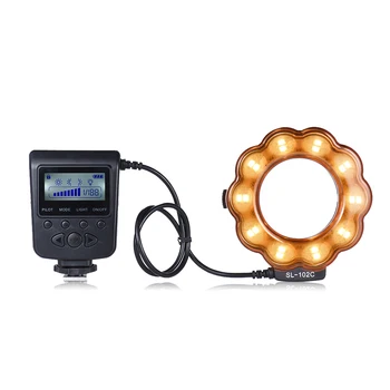 

Portable SL-102C GN15 Macro LED Ring Flash Fill-in Light + Macro Extension Tube Ring TTL AF Auto Focus for Canon EF/EF-S Lens
