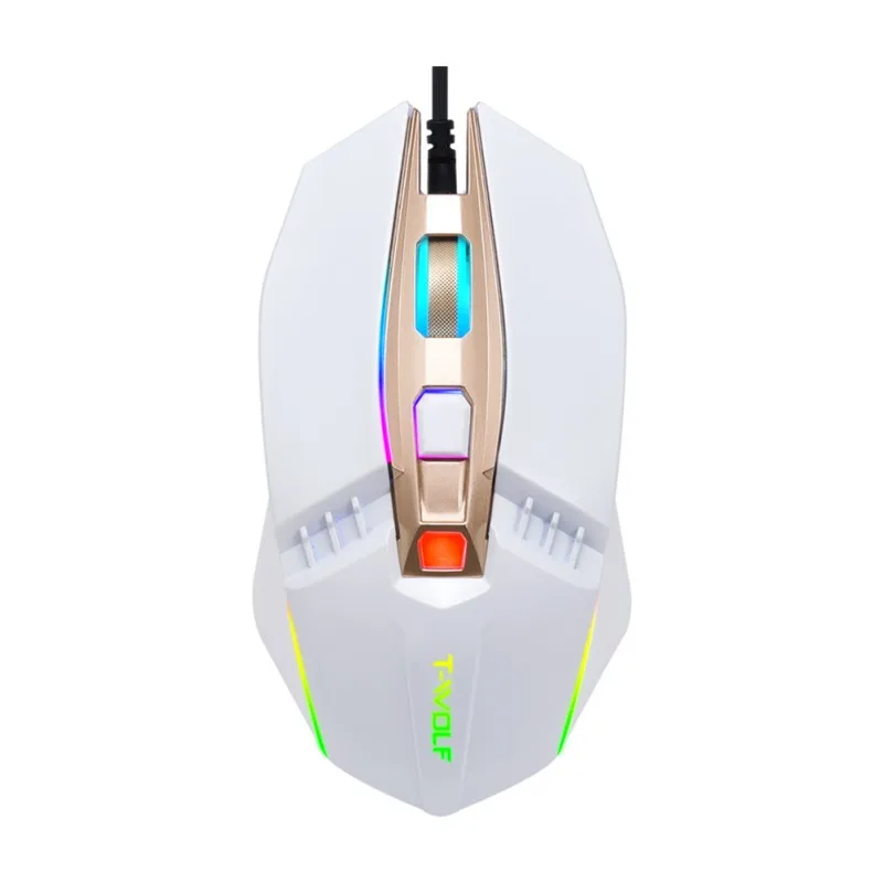4 Высокое качество компьютерные USB Проводная RGB игровая Мышь портативных ПК USB Эргономичный оптический с подсветкой мышей с 7 цветов светодиодный Подсветка - Цвет: 4